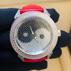 AQUA ICE DIAMOND YING YANG ROULETTE WATCH